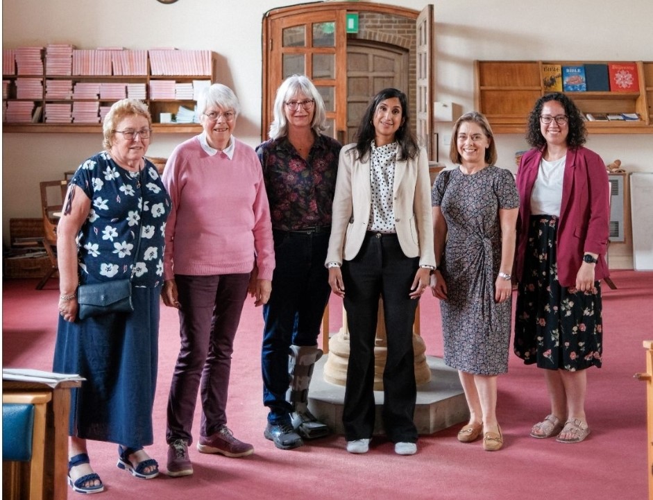 members of the subcommittee responsible for identifying ways in which we can make our church space more flexible, sustainable and accessible met with local MP, Claire Coutinho to outline our plans and gain her support for working with the wider community