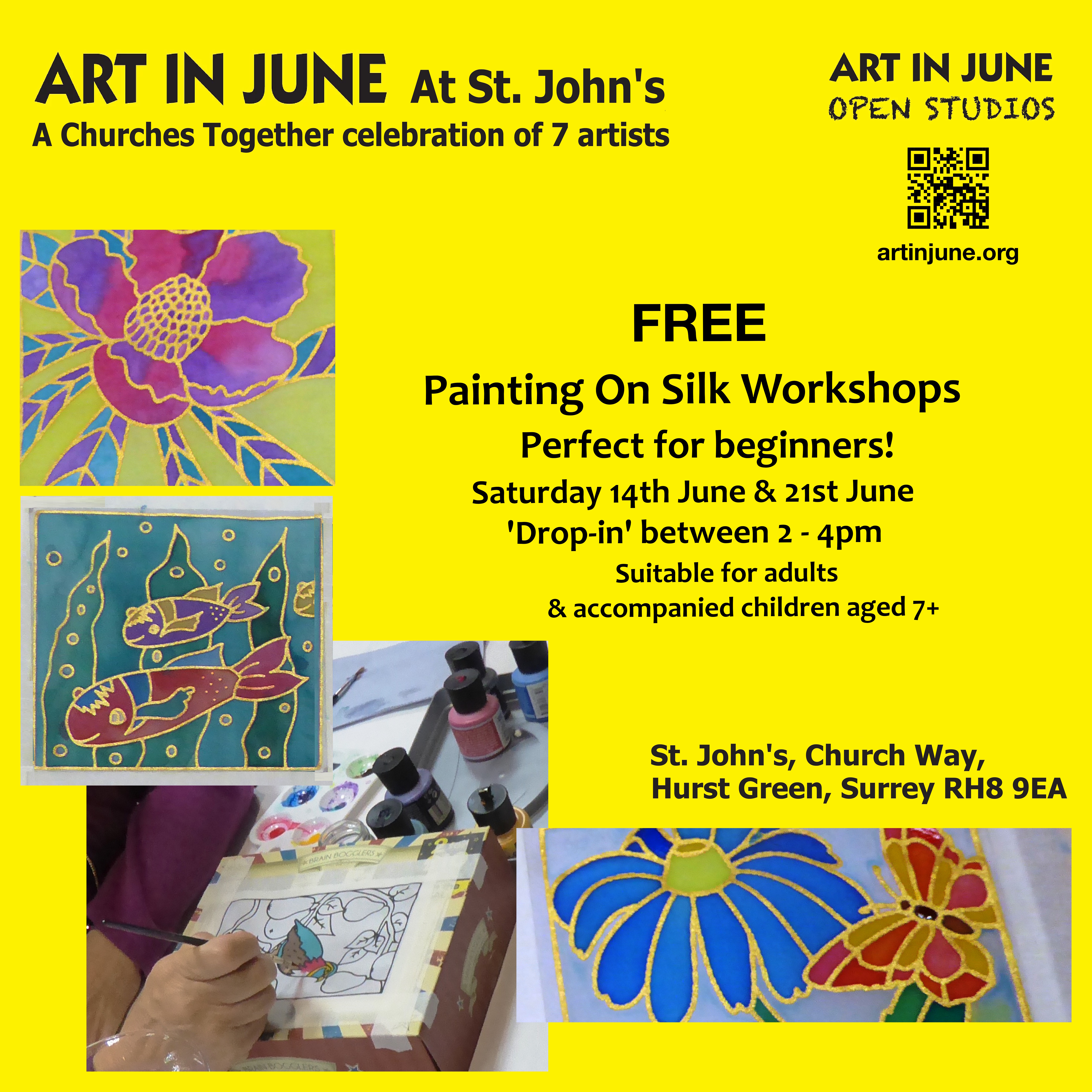 Art in June Workshops at St Jo